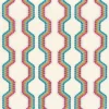 multicolour striped embroideried fabric from Camengo