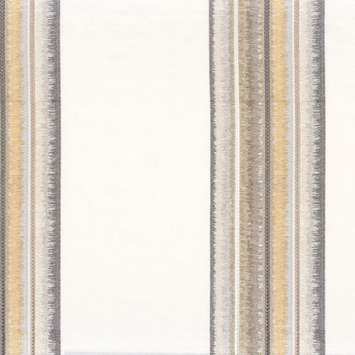 neutral striped embroideried fabric from Camengo