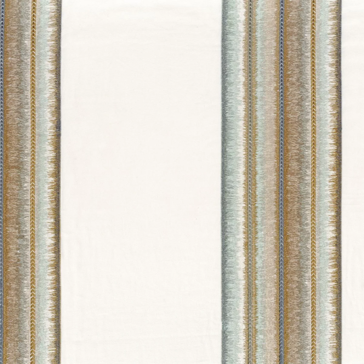 green striped embroideried fabric from Camengo