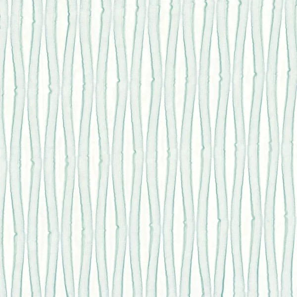 Bay Fabric - Celadon by green striped jacquard fabric from Camengo