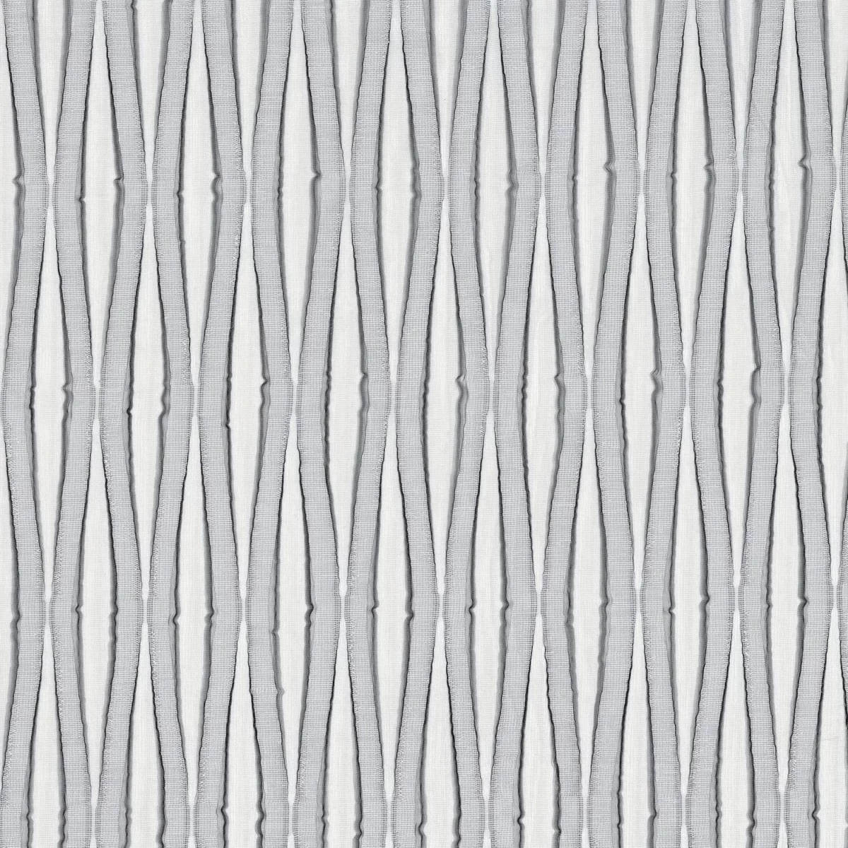 Bay Fabric - Noir by black-grey striped jacquard fabric from Camengo