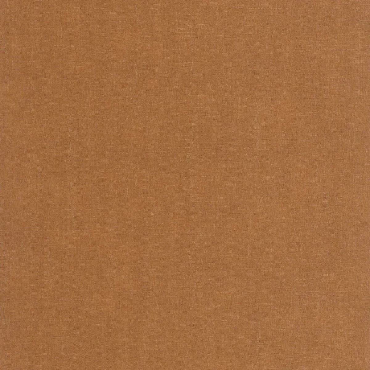 Etamine Wallpaper - Caramel by orange plain wallpaper from casadeco