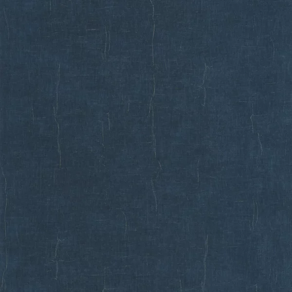 Etamine Wallpaper - Bleu Encre by blue plain wallpaper from casadeco