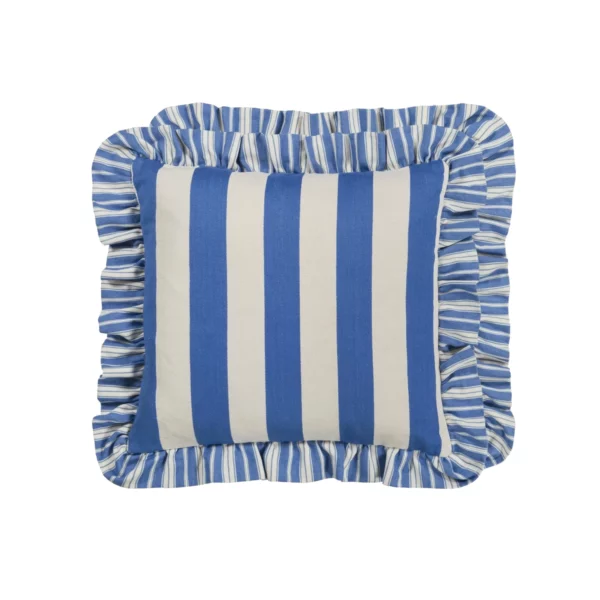 Berkeley Stripe 43cm Cushion - Cobalt by Berkeley Stripe 43cm Cushion - Cobalt from