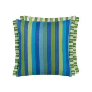 Cork Street Stripe 43cm Cushion - Cobalt
