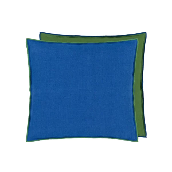 Brera Lino 43cm Cushion - Lagoon & Emerald by Brera Lino 43cm Cushion - Lagoon & Emerald from