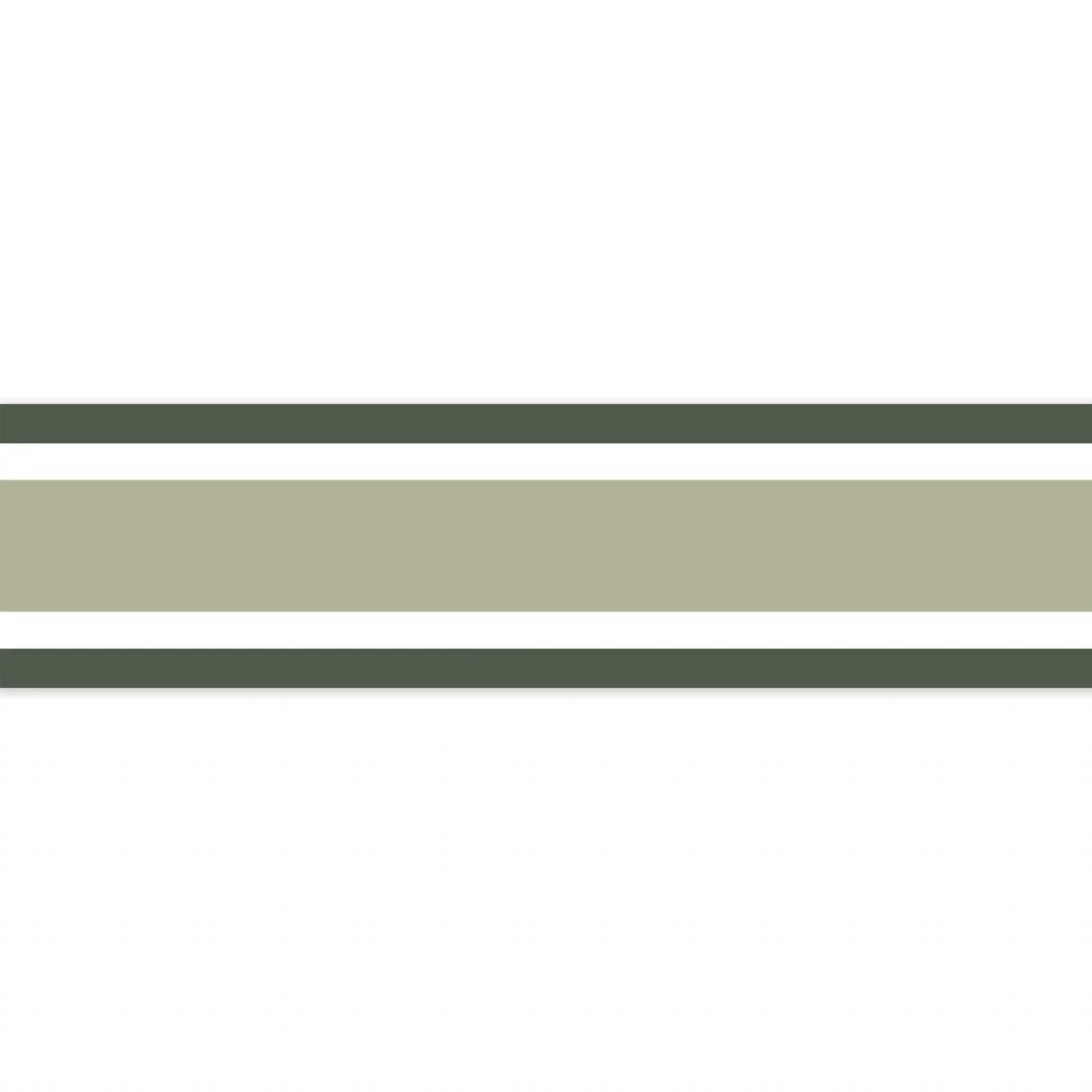 L Elegante Border - Vert Argile by green striped wallpaper from casadeco