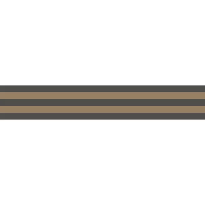 La Delicate Border - Tabac / Noir Fusain swatch