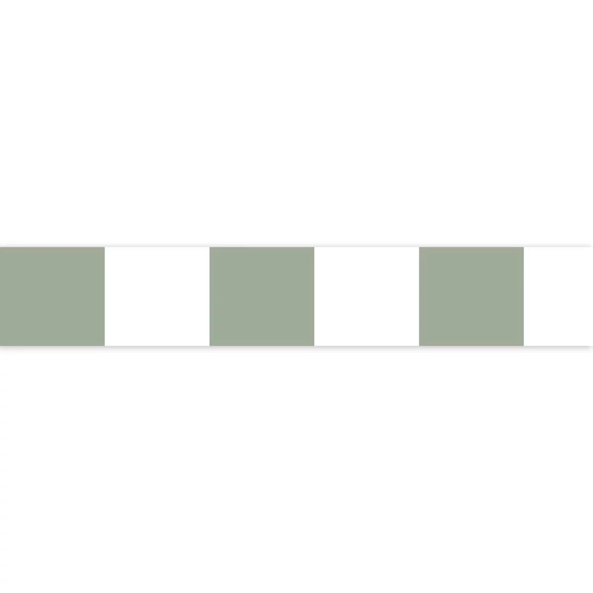 La Rythmique Border - Celadon by blue checked wallpaper from casadeco