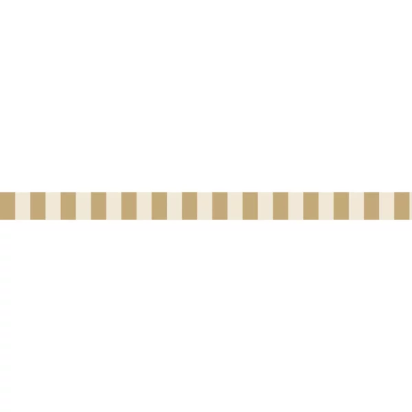 La Retro Border - Jaune Ocre by neutral striped wallpaper from casadeco