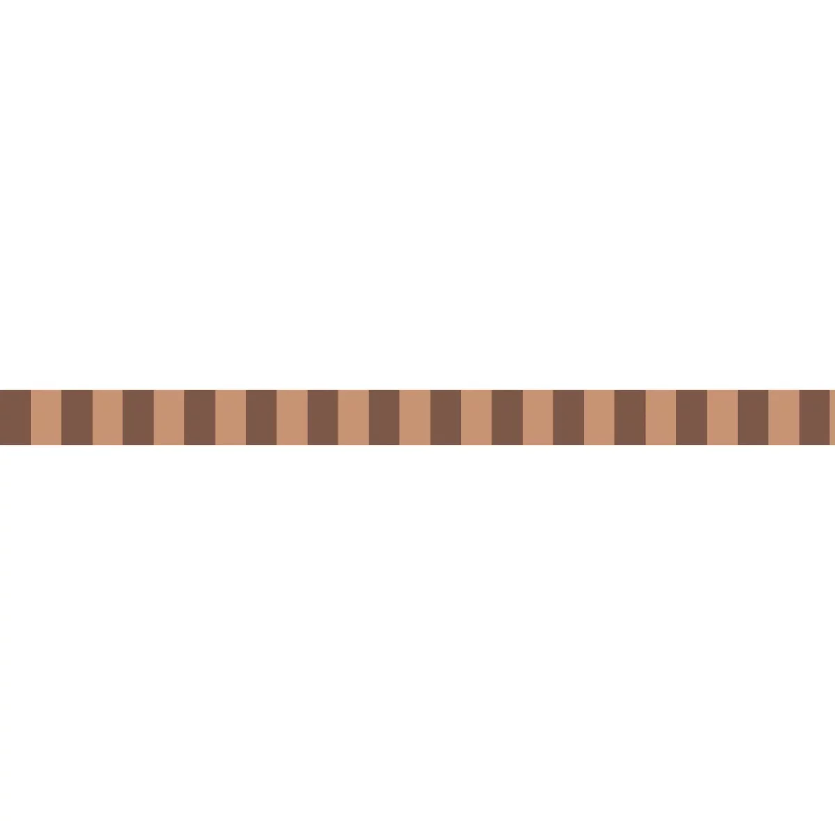 La Retro Border - Caramel by red striped wallpaper from casadeco
