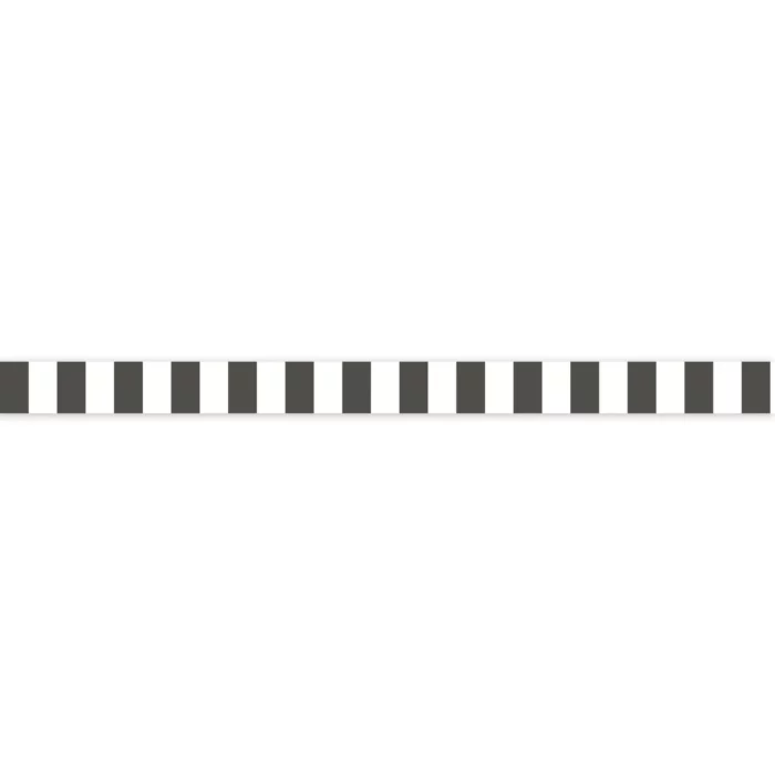La Retro Border - Blanc / Noir Fusain swatch