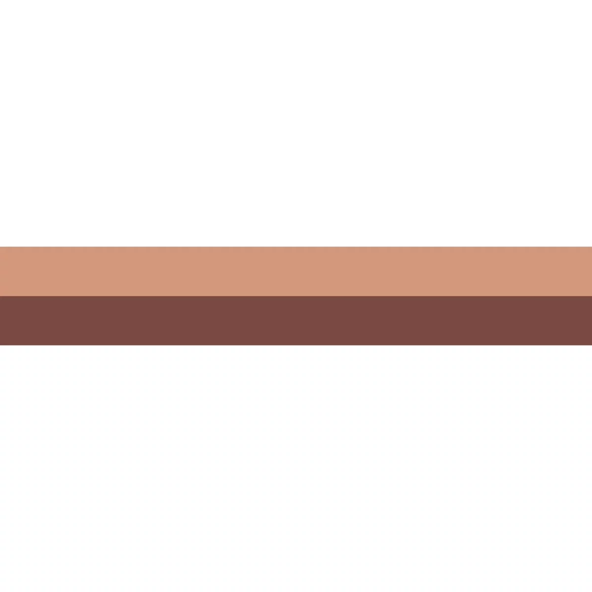 La Sublime Border - Terracotta / Amarena by red striped wallpaper from casadeco