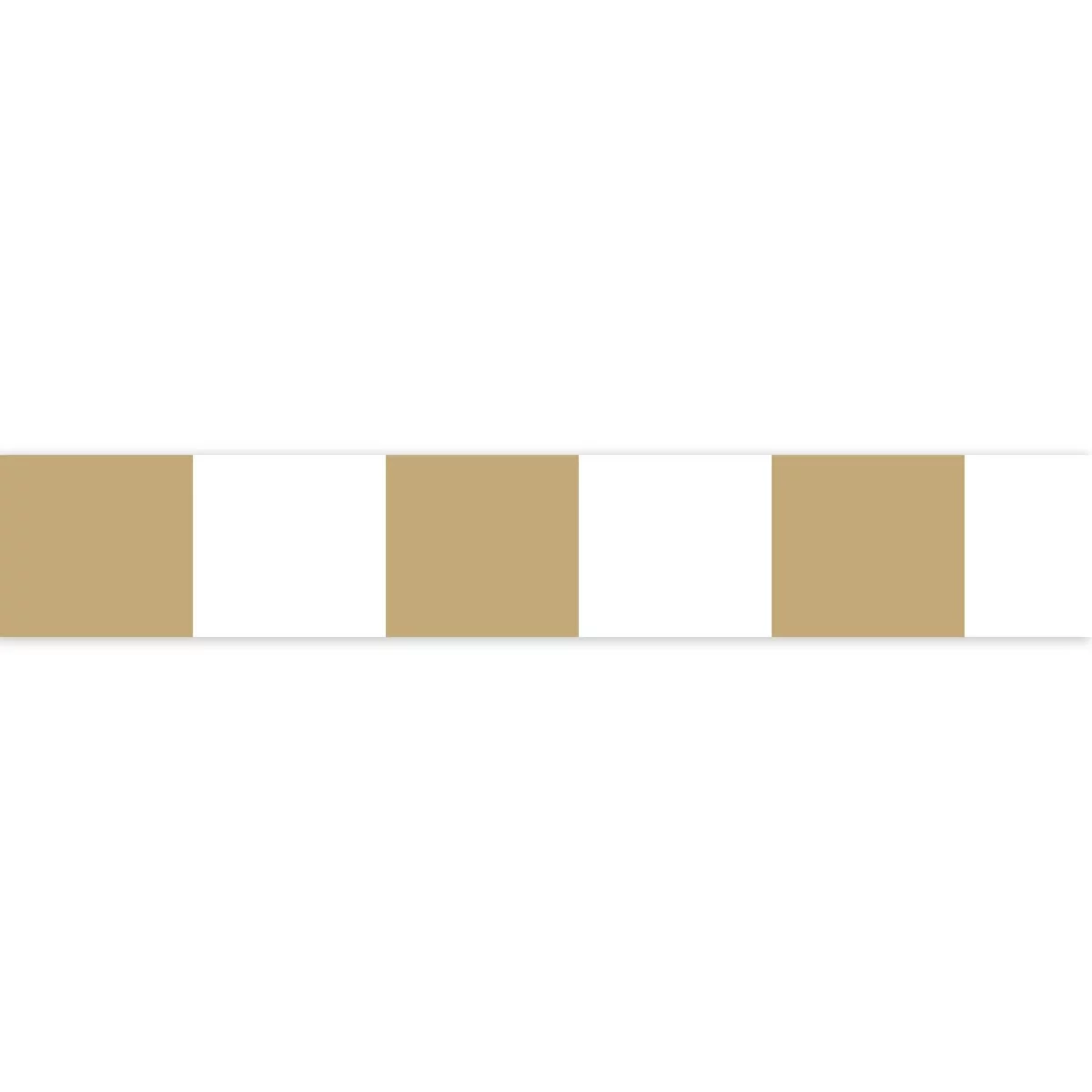 La Rythmique Border - Jaune Ocre by neutral checked wallpaper from casadeco