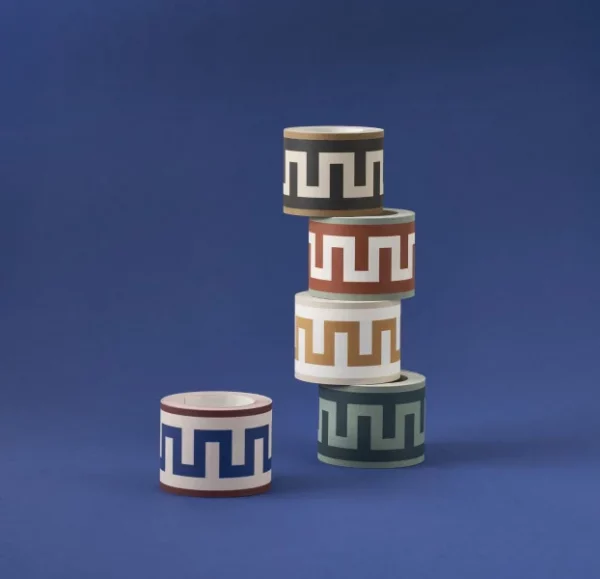 L Audacieuse Border - Bleu Outremer / Amarena by L Audacieuse Border - Bleu Outremer / Amarena from