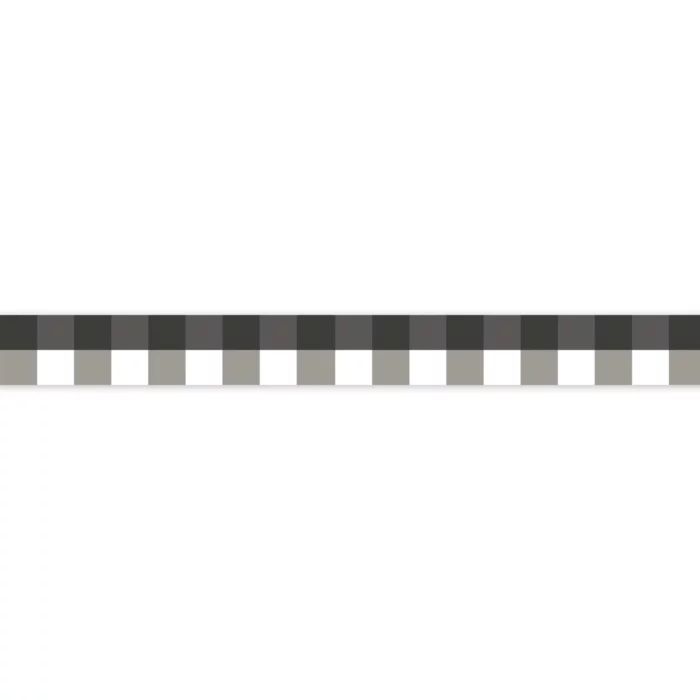 La Charmante Border - Noir Fusain fabric swatch GAFR200379321