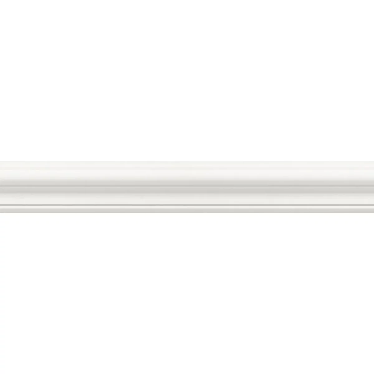 L Authentique Border - Blanc Antique by white plain wallpaper from casadeco
