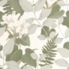 green botanical wallpaper from casadeco