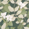 green botanical wallpaper from casadeco