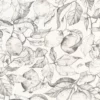 white botanical wallpaper from casadeco