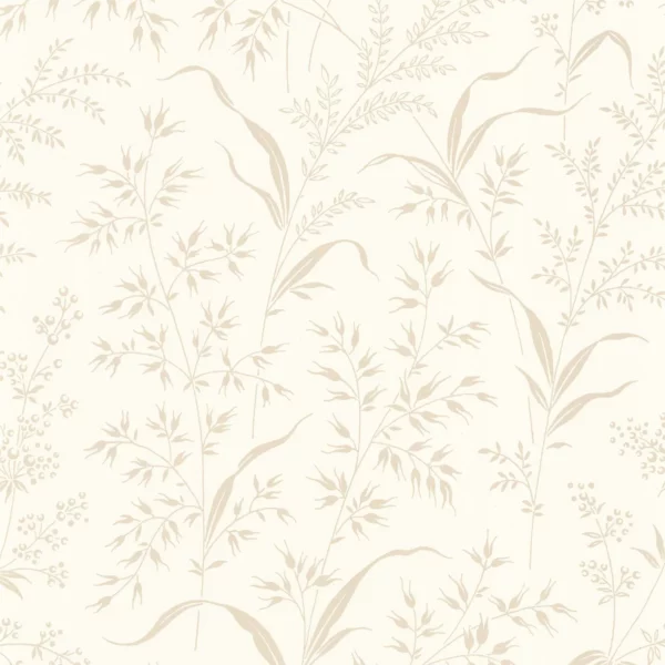 Grass Field Wallpaper - Ficelle by neutral botanical wallpaper from casadeco