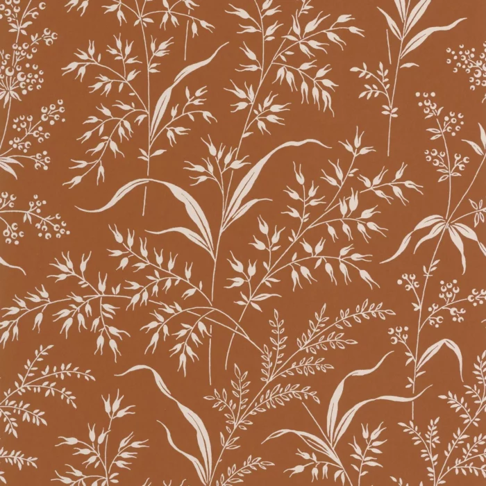 Grass Field Wallpaper - Terre De Sienne swatch