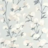 blue botanical wallpaper from casadeco