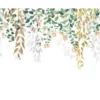 green botanical wallpaper from casadeco