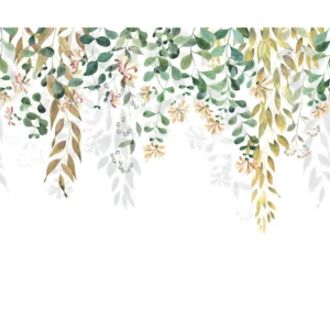 green botanical wallpaper from casadeco
