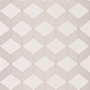 pink geometric wallpaper from casadeco