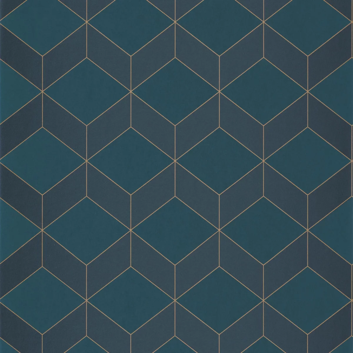 blue geometric wallpaper from casadeco