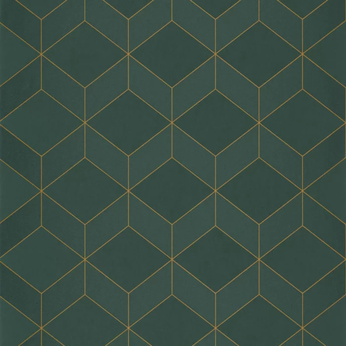 1930 Metro Wallpaper - Vert fabric swatch MNCT85687517