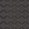 black-grey geometric wallpaper from casadeco