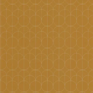 yellow retro wallpaper from casadeco