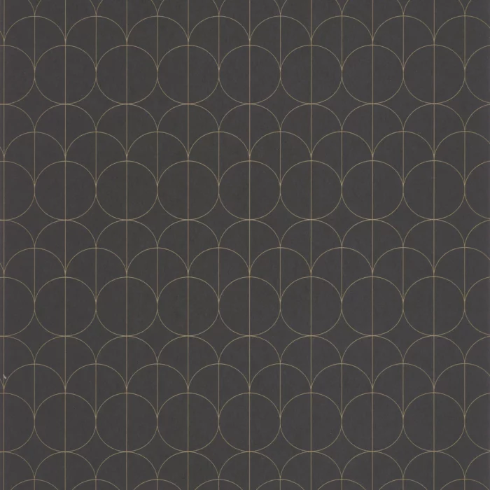 1930 Reflet Wallpaper - Noir fabric swatch MNCT85699509