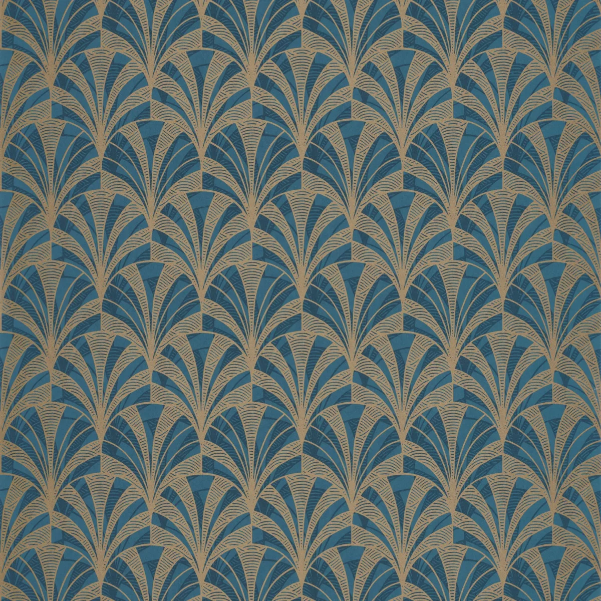 blue retro wallpaper from casadeco