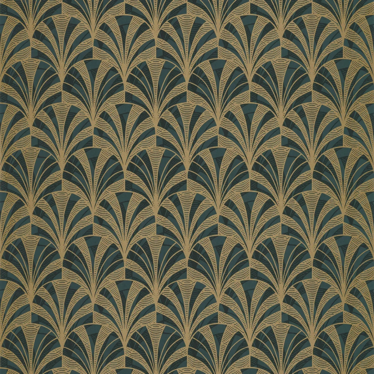 green retro wallpaper from casadeco