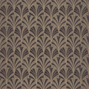 brown retro wallpaper from casadeco
