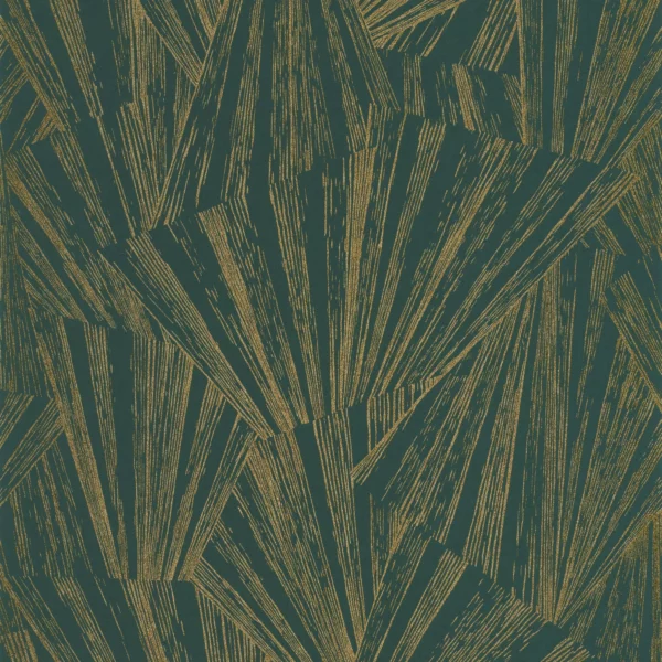 green geometric wallpaper from casadeco
