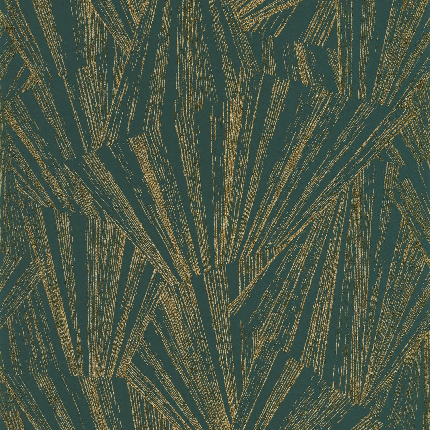 1930 Eclat Foil Wallpaper – Vert / Or