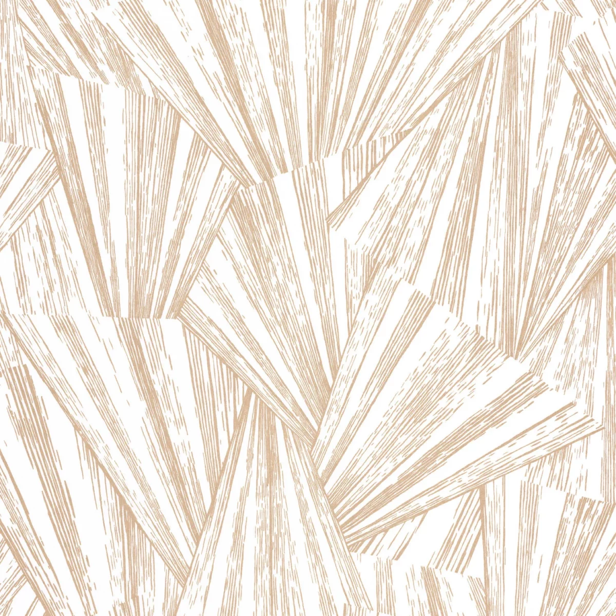 1930 Eclat Irise Wallpaper - Blanc by neutral geometric wallpaper from casadeco