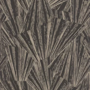 brown geometric wallpaper from casadeco