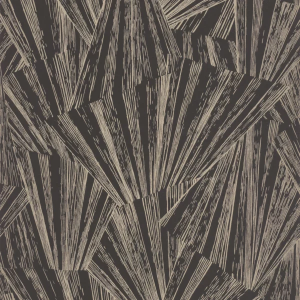 brown geometric wallpaper from casadeco