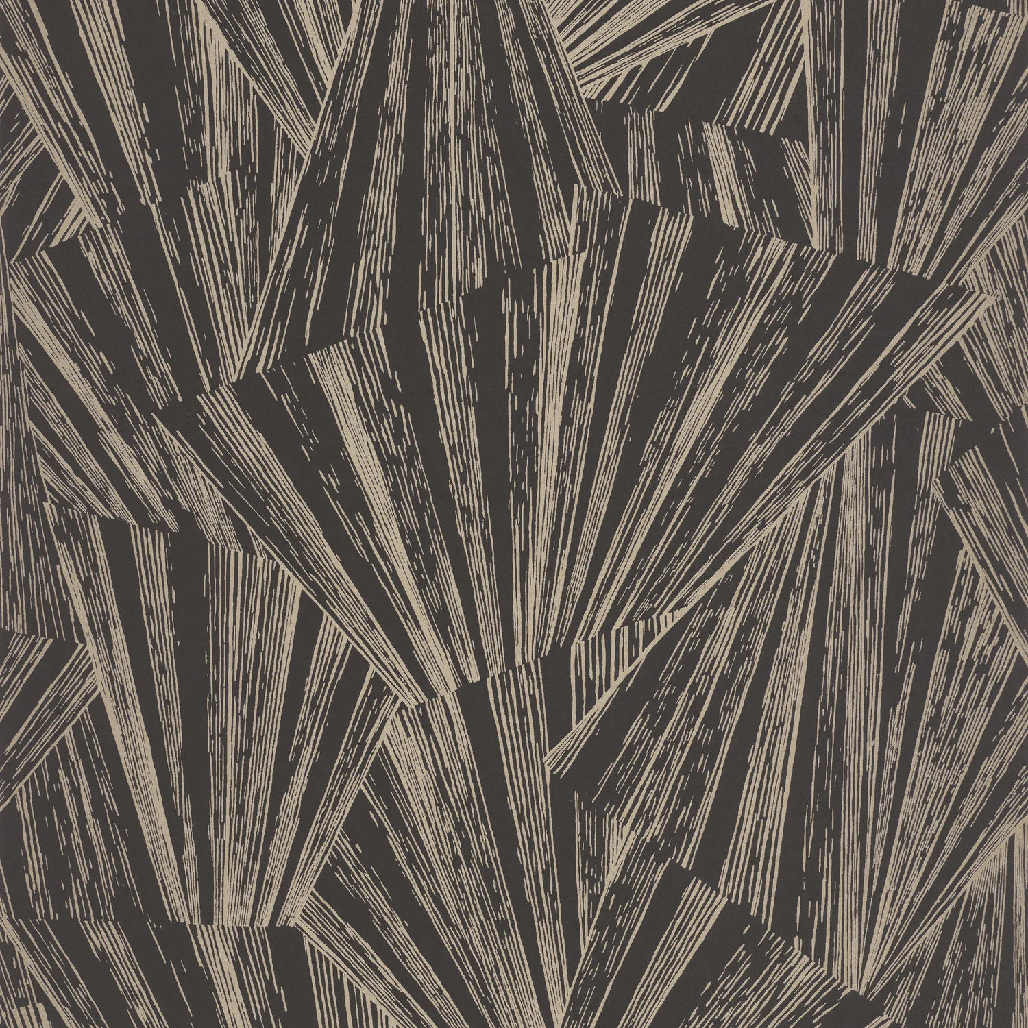 1930 Eclat Irise Wallpaper – Noir