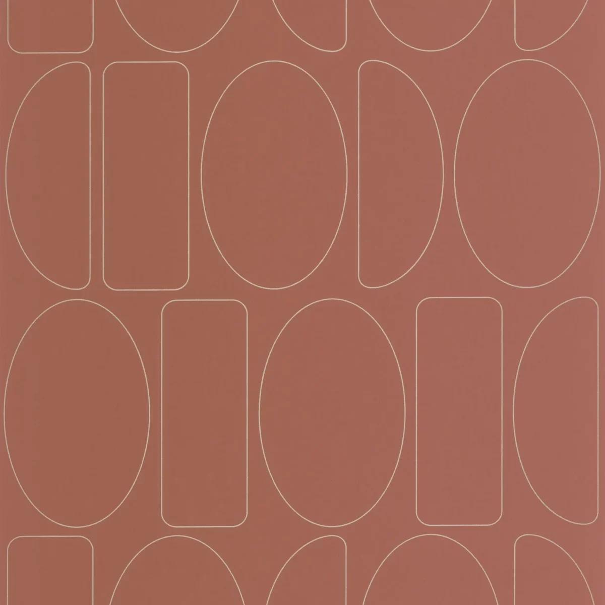 Legerete Wallpaper - Terracotta by red misc wallpaper from casadeco