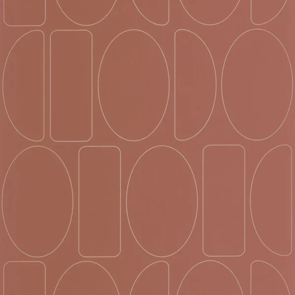 Legerete Wallpaper - Terracotta by red misc wallpaper from casadeco