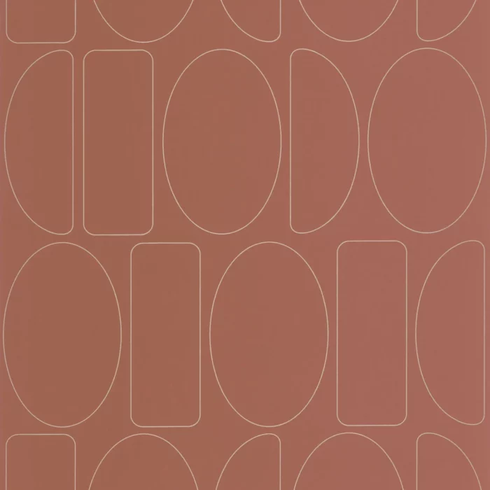 Legerete Wallpaper - Terracotta fabric swatch ALMI89923596