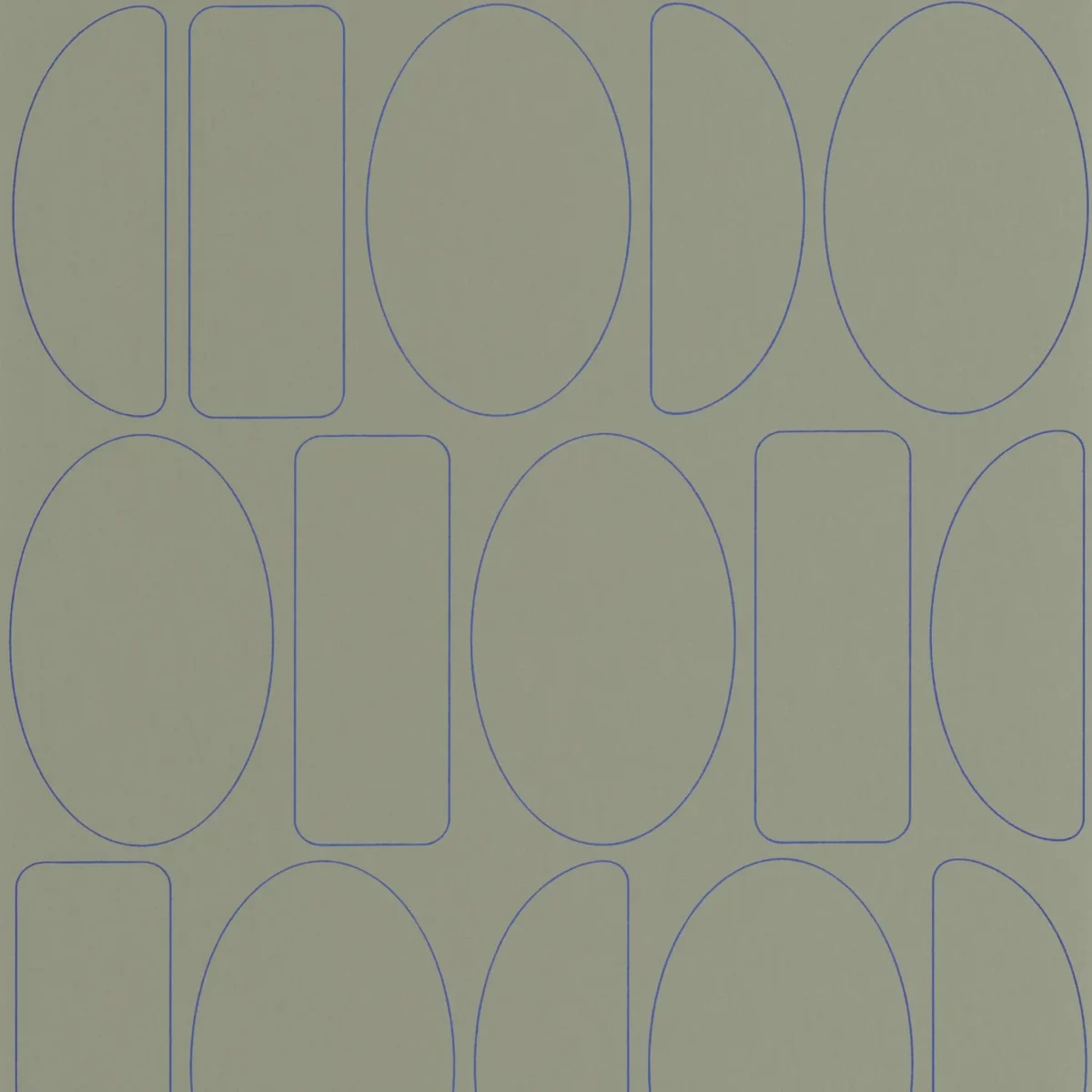 Legerete Wallpaper - Vert Kaki by blue misc wallpaper from casadeco