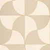 neutral retro wallpaper from casadeco