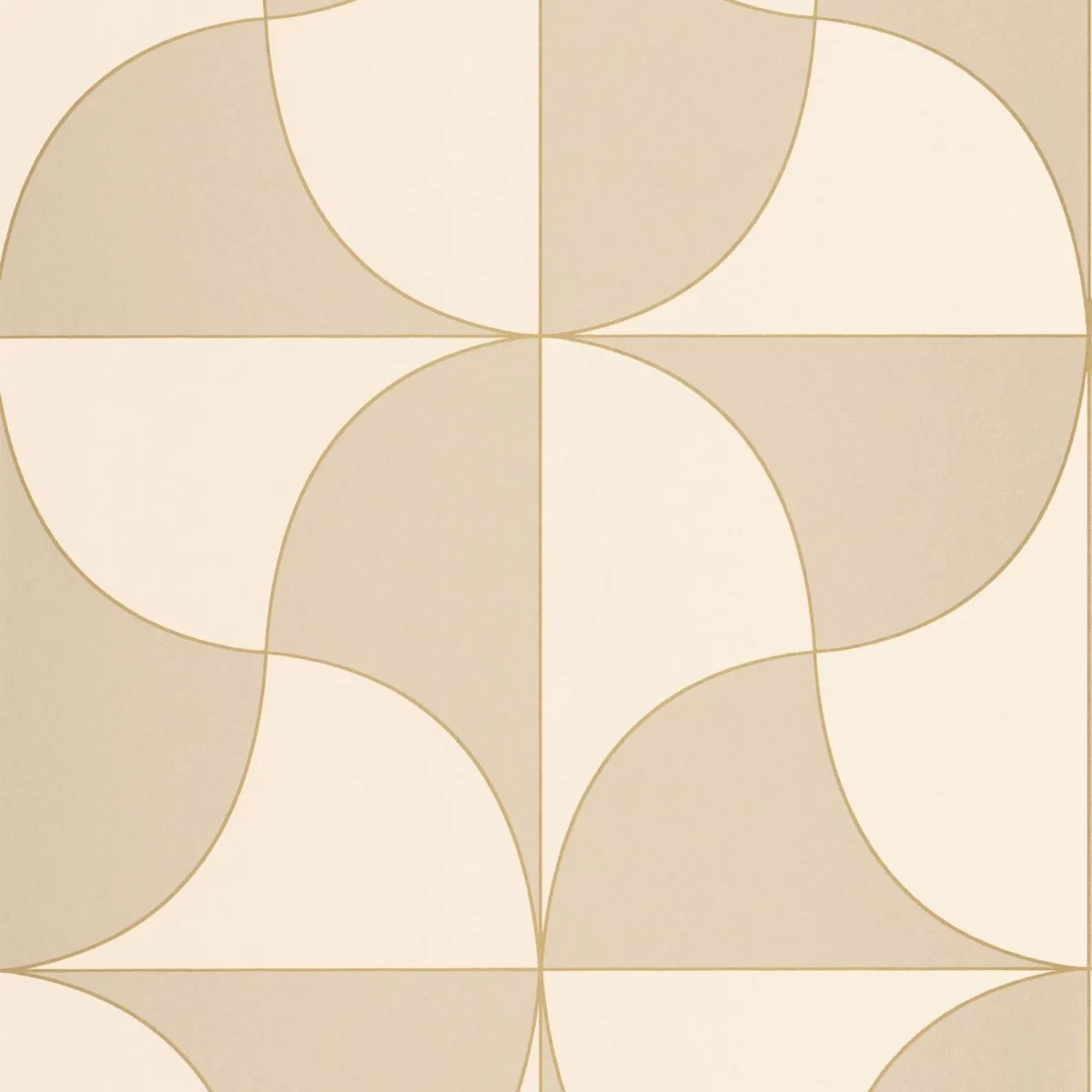 neutral retro wallpaper from casadeco